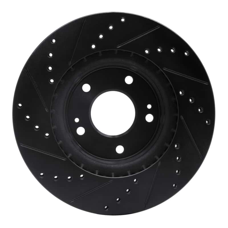 R1 Concepts — R1 15-25 Hyundai Kona Front Right Drilled & Slotted Black Brake Rotor
R1 Brake Rotor Drill - view 5