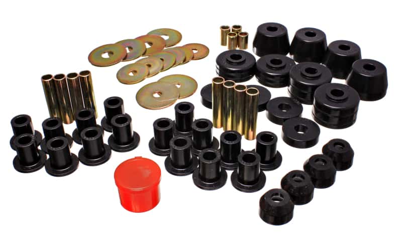 Energy Suspension — Energy Suspension 72-85 Dodge/Plymouth 1/2 & 3/4 Ton S/C Pickup Black Hyper-Flex Master Bushing Set
Master Bushing Kit - view 3