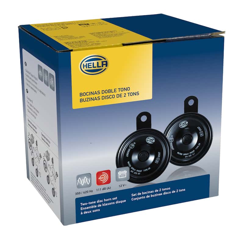 Hella — Hella Horn Kit Bx Blk Disc 77Mm 12V Univ - view 7