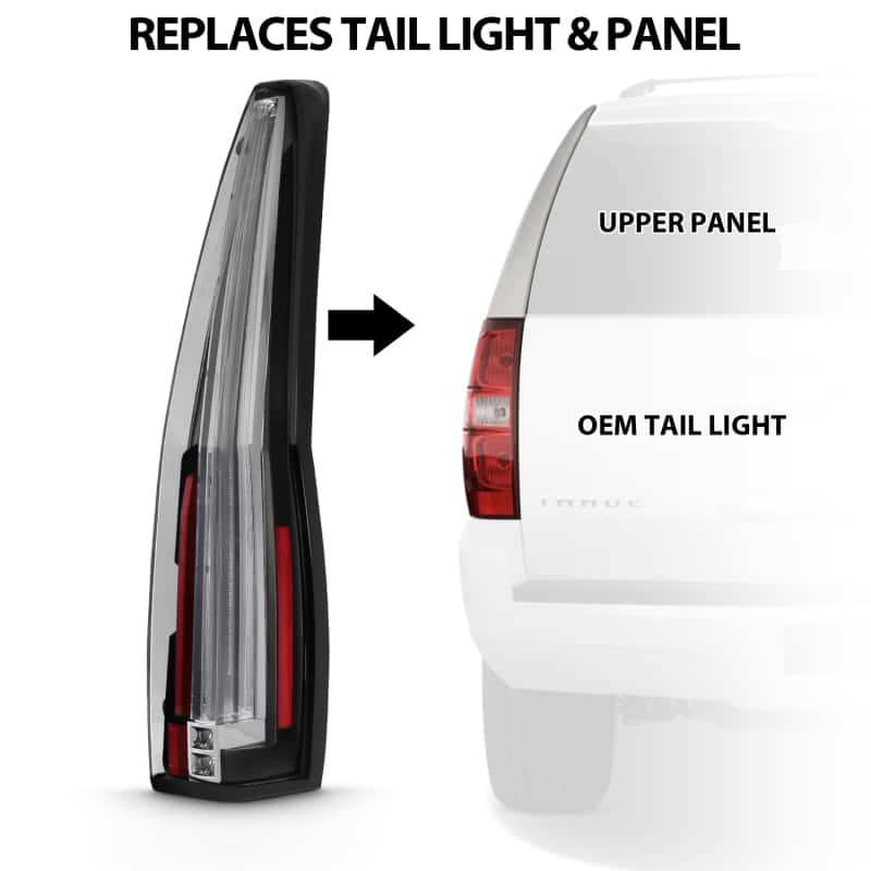 ANZO — ANZO 2007-2014 Chevrolet Tahoe Led Taillights Red/Clear
Tail Light Set
LED Taillights - view 8