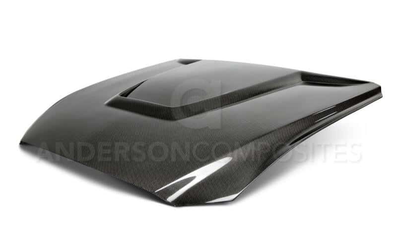 Anderson Composites — Anderson Composites 15-17 Ford Mustang (Excl. GT350/GT350R) Double Sided Hood - view 3