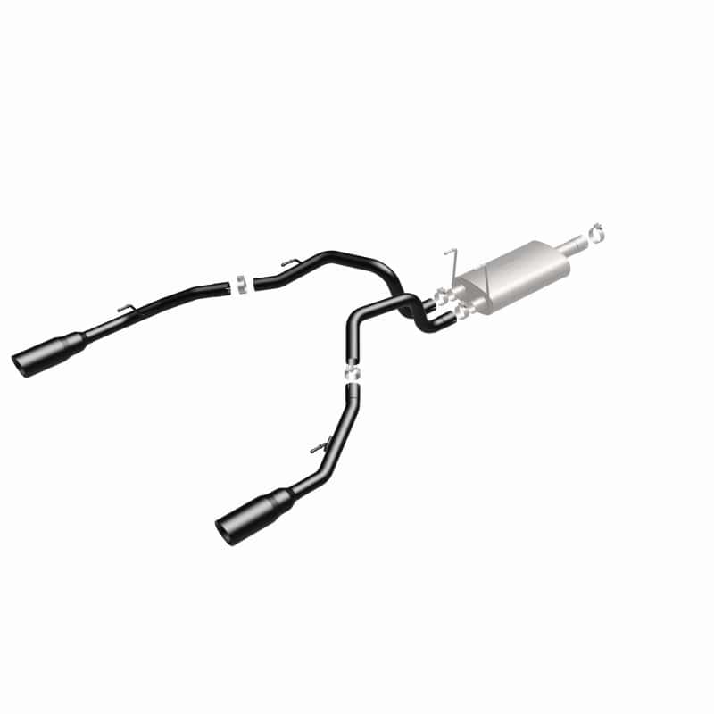 Magnaflow — Magnaflow 09-15 Dodge Ram 1500 V8 Dual Spilt Rear Exit Black Stainless C/B Perf Exhaust
Cat-Back - view 3