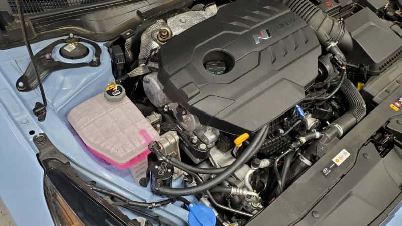 J&L — J&L 22-25 Hyundai Elantra N 2.0L Oil Separator 3.0 Passenger Side - Black Anodized
Oil Separator - view 3