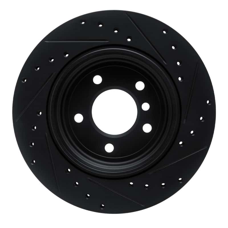 R1 Concepts — R1 01-06 BMW 330CI Rear Left Drilled & Slotted Black Brake Rotor
R1 Brk Rot Drl Slt - view 5