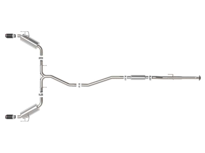 aFe — aFe Takeda 2.5in 304 SS Cat-Back Exhaust System w/CF Tips 2022+ Honda Civic L4-1.5L (t)
Cat-Back Exhaust - view 2