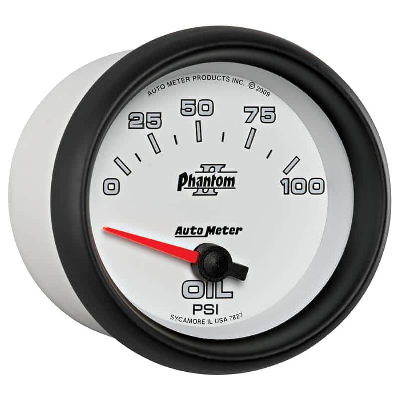 AutoMeter — Autometer Phantom II 2 5/8in 0-100 PSI Short Sweep Electronic Oil Pressure Gauge
2-5/8" OIL PRESS, 0- - view 6