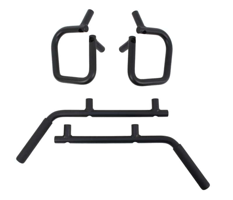 Fishbone Offroad — Fishbone Offroad 07-18 Jeep Wrangler JK 4 Door Grab Handles Front/Rear Steel - Blk Txtrd Powdercoat - view 1
