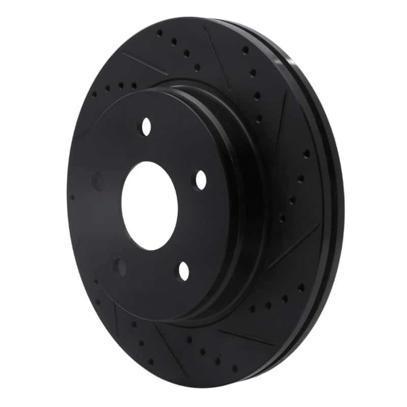 R1 Concepts — R1 02-24 Chrysler ASPEN Front Right Drilled & Slotted Black Brake Rotor
R1 Brake Rotor Drill - view 2