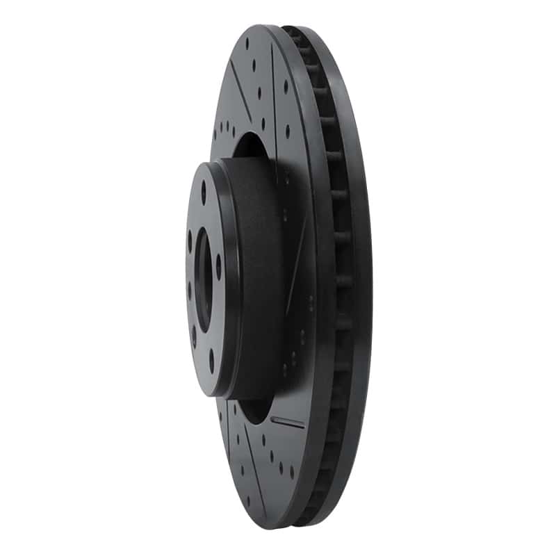 R1 Concepts — R1 05-11 Audi A6 (USA/Canada) Front Right Drilled & Slotted Black Brake Rotor
R1 Brake Rotor Drill - view 2