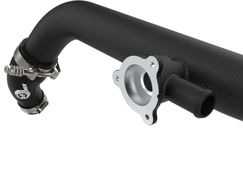 aFe — aFe 21-23 Ford Bronco V6-2.7Ltt BladeRunner Alum Hot & Cold Charge Pipe Kit - Black
Charge Pipe Kit - view 4
