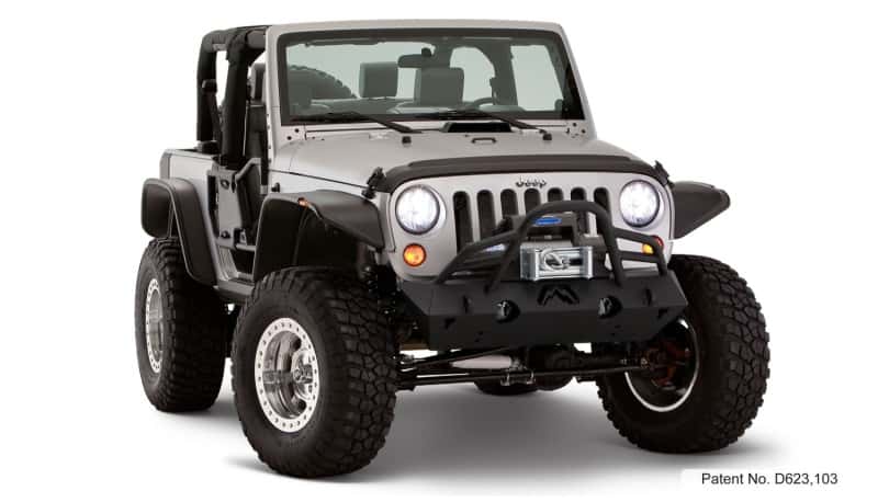Bushwacker — Bushwacker 07-18 Jeep Wrangler Flat Style Flares 4pc Fits 2-Door Sport Utility Only - Black
FF Jeep Flat Sty 4Pc - view 12