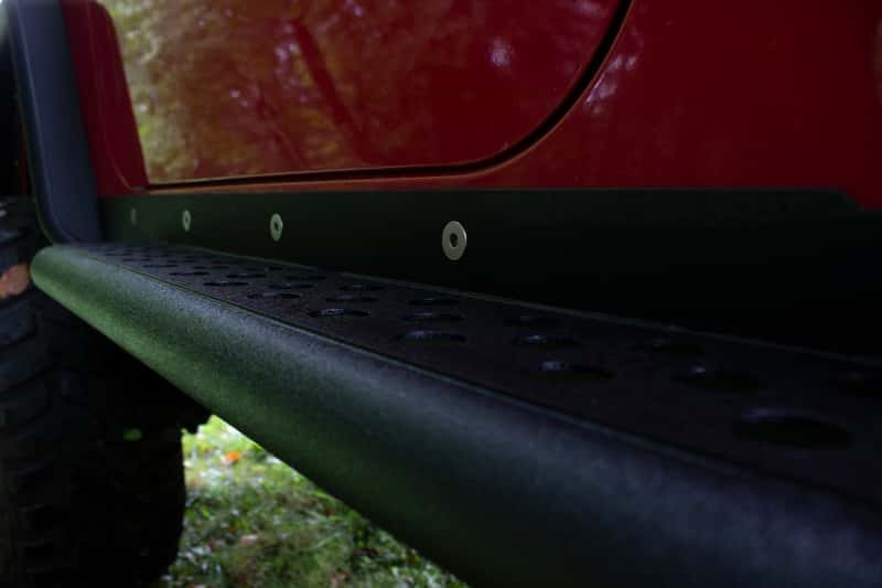 Fishbone Offroad — Fishbone Offroad 97-06 Jeep Wrangler TJ Steel Rock Slider - Black Textured Powdercoat - view 12
