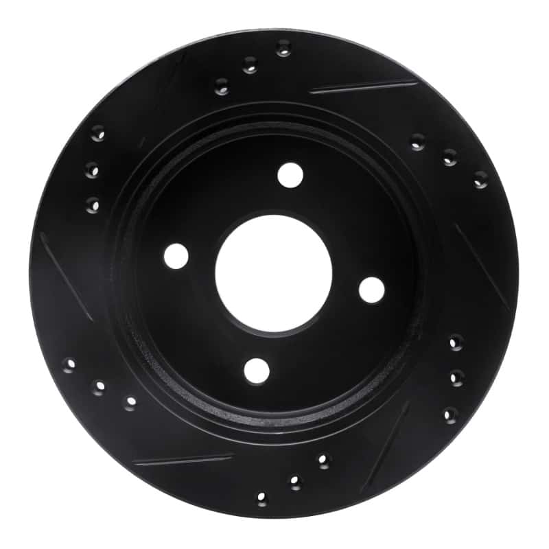 R1 Concepts — R1 95-04 Ford Contour Rear Right Drilled & Slotted Black Brake Rotor
R1 Brake Rotor Drill - view 5