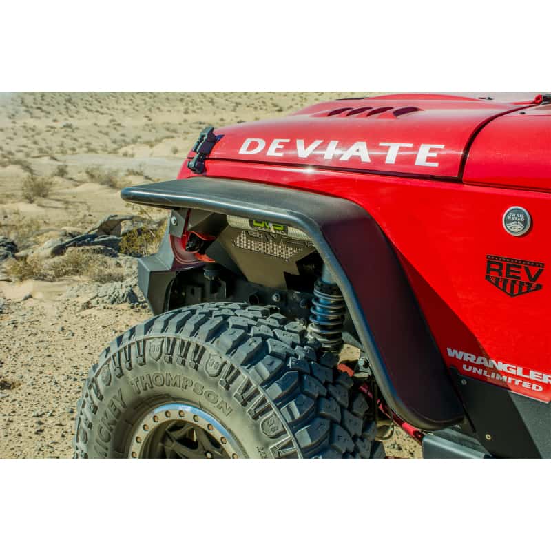 DV8 Offroad — DV8 Offroad 07-18 Jeep Wrangler JK Front & Rear Flat Tube Fenders
Fender Flares - view 11