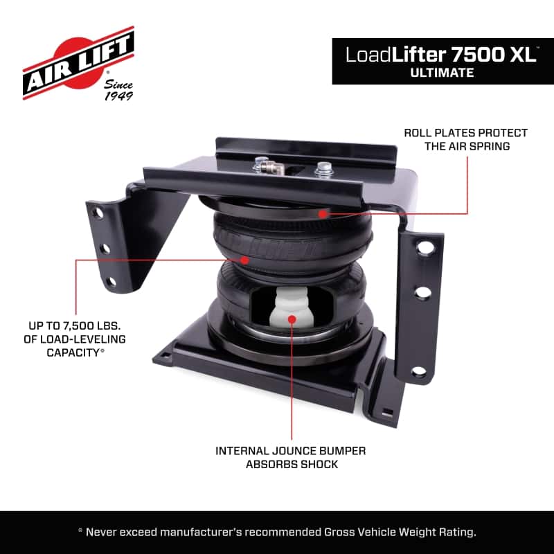 Air Lift — Air Lift LoadLifter 7500 XL Ultimate Air Spring Kit 16-25 Chevy/GMC Silverado/Sierra 3500HD
Load-Leveling Kit - view 8