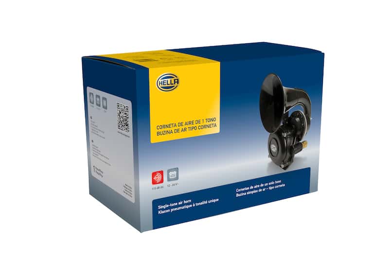Hella — Hella Horn Kit Bx Black Air 1Tone 12/24V - view 14