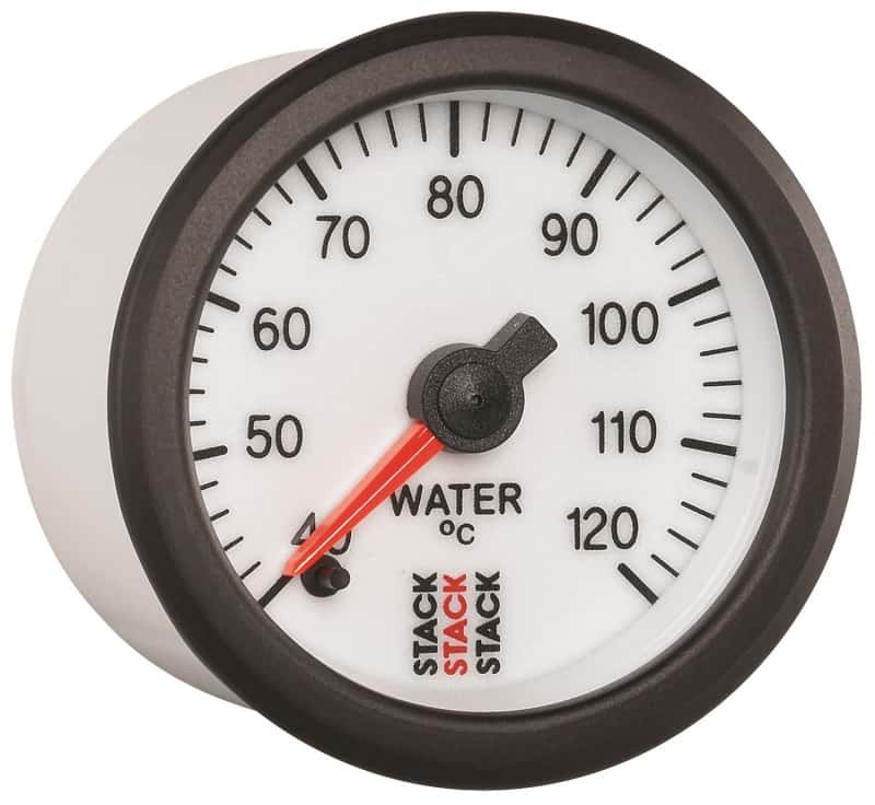 AutoMeter — Autometer Stack 52mm 40-120 Deg C 1/8in NPTF Male Pro Stepper Motor Water Temp Gauge - White
Ga WT ProStpr W 120C - view 5