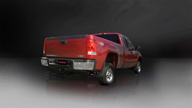 CORSA Performance — Corsa 11-13 GMC Sierra 6.0L V8 3in Cat-Back Single Side w Twin 4in Black Pro-Series Tips
Exhaust - view 3