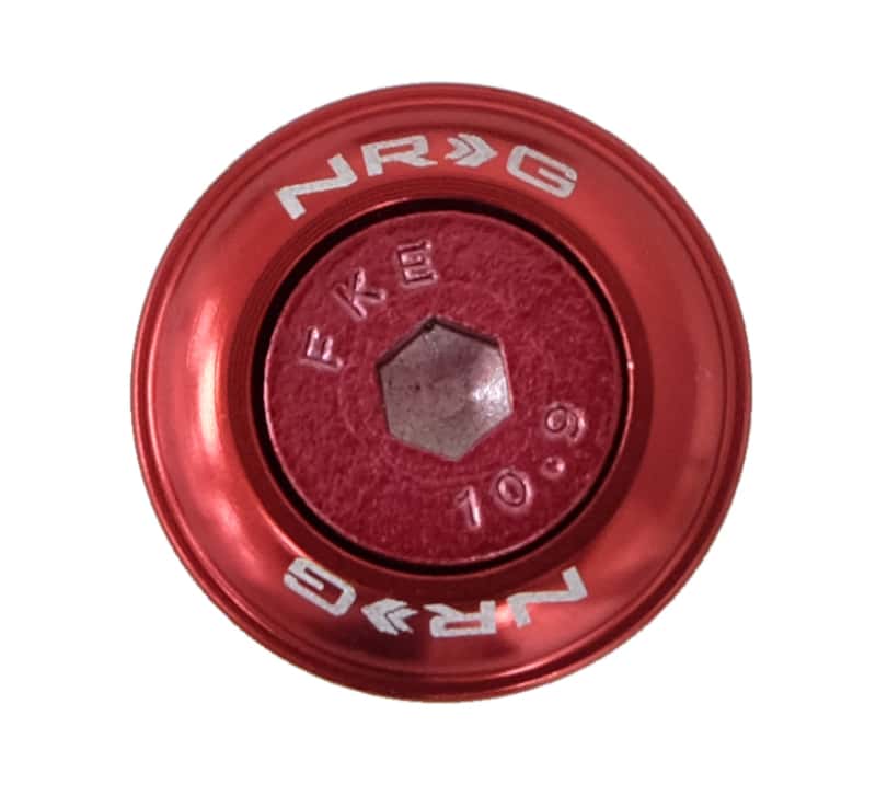 NRG — NRG Fender Washer Kit w/Color Matched M6 Bolt Rivets For Plastic (Red) - Set of 10 - view 2