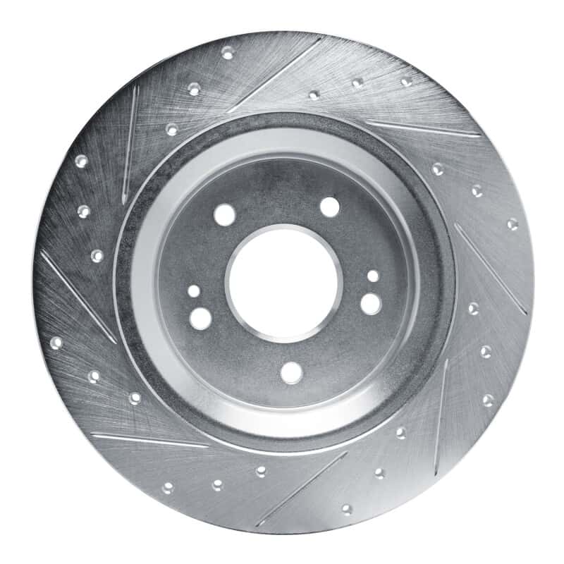 R1 Concepts — R1 21-25 Hyundai SANTA FE Rear Right Drilled & Slotted Silver Brake Rotor
Disc Brake Rotor - view 5