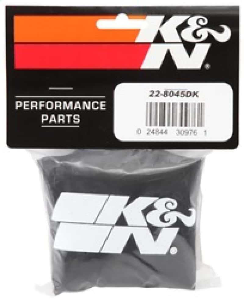 K&N Engineering — K&N 6in ID x 6inH Closed Top Black Drycharger Air Filter Wrap - view 5