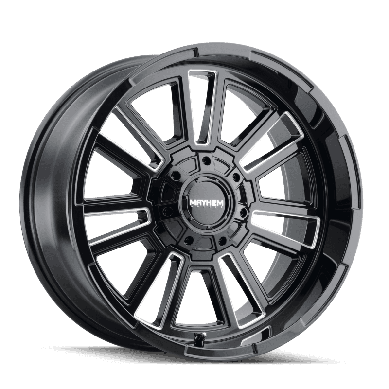 Mayhem — Mayhem 8115 Apollo 20x9 / 8x170 BP / 0mm Offset / 125.2mm Hub Black w/ Milled Spokes Wheel
MAYHEM 8115 - view 3