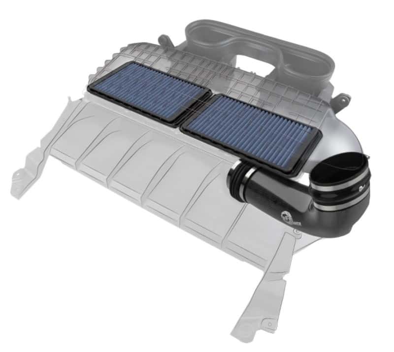 aFe — aFe Super Stock Carbon Fiber Pro 5R Induction System 2021 RAM 1500 TRX V8-6.2L SC
Super Stock Intake - view 2