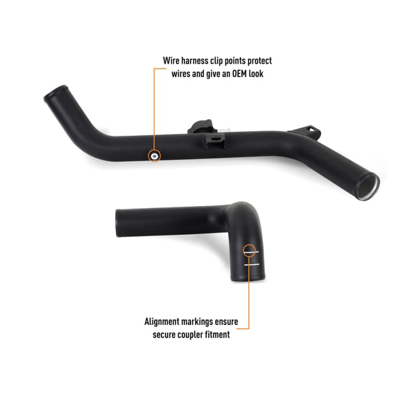 Mishimoto — Mishimoto 21+ Bronco 2.7L Intercooler Pipe Kit Micro Wrinkle Black
Intercooler Pipe Set - view 7