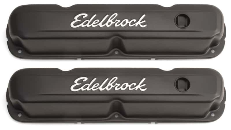 Edelbrock — Edelbrock Valve Cover Signature Series Chrysler 1965-1991 318-340-360 CI V8 Black
CHROME/PRO-FLO - view 2