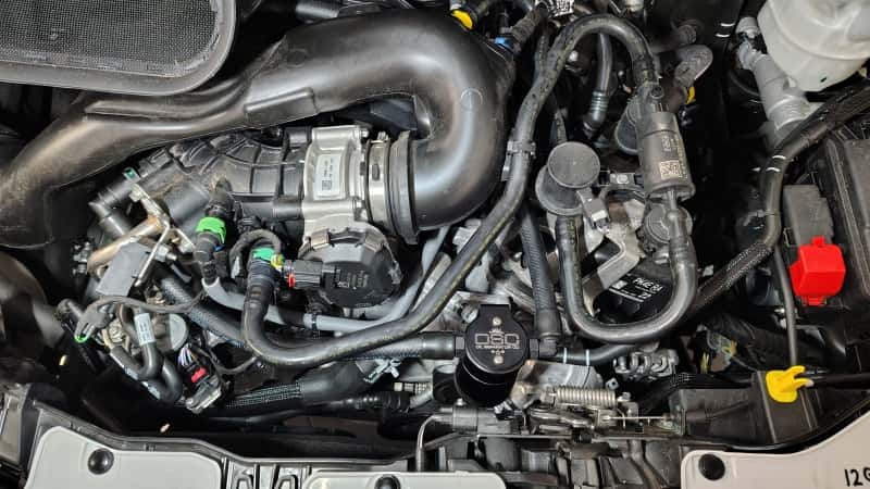 J&L — J&L 2025 Ford Transit 150/250/350 3.5L Oil Separator - Black Anodized
Oil Separator - view 2