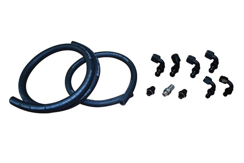 Fleece Performance — Fleece Performance 03-07 Dodge 5.9L Cummins Fuel Distribution Block Hose and Fitting Kit - view 2