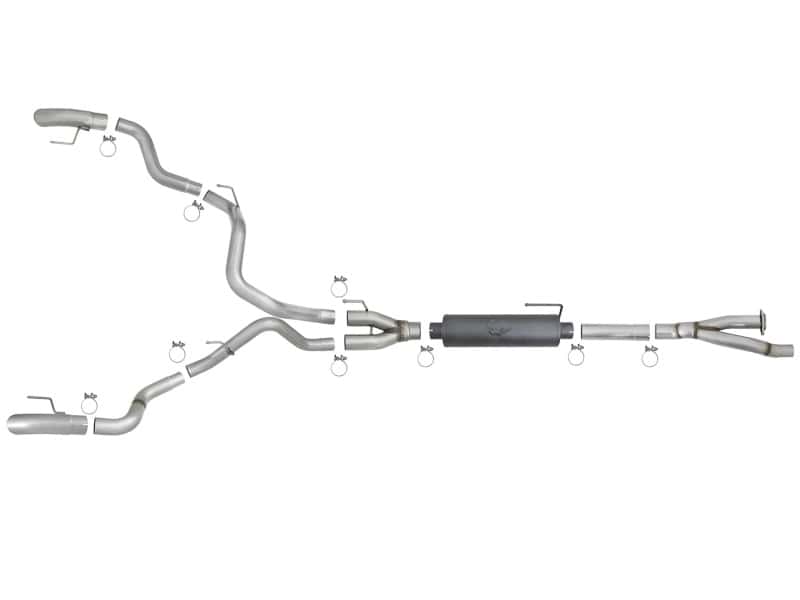 aFe — aFe MACH Force-Xp Cat-Back Exhaust w/Dual Hi-Tuck Tips 17-18 Ford F-150 Raptor V6-3.5L (tt)
Cat-Back Exhaust - view 6
