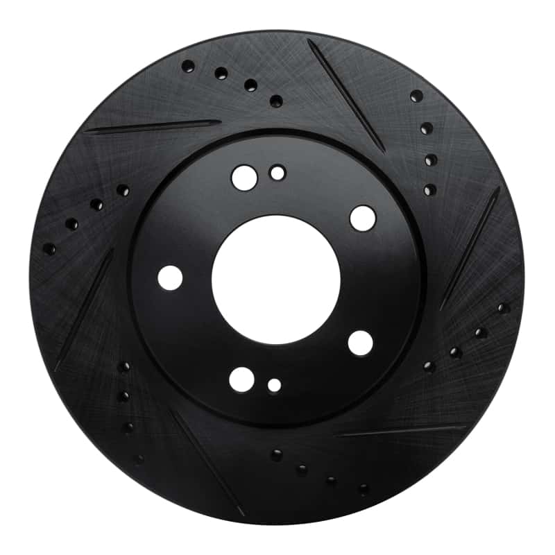R1 Concepts — R1 00-24 Chrysler SEBRING Front Right Drilled & Slotted Black Brake Rotor
R1 Brake Rotor Drill - view 1