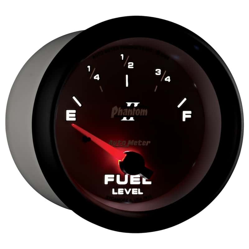 AutoMeter — AutoMeter Gauge Fuel Level 2-5/8in. 240 Ohm(e) to 33 Ohm(f) Elec Phantom II
2-5/8" FUEL LEVEL, 2 - view 12