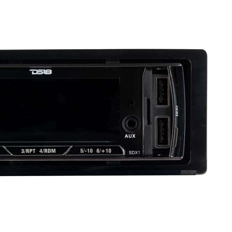 DS18 — DS18 Single Din Headunit Mech-Less Player Receiver Dual USB 7 Volt Preouts - view 2