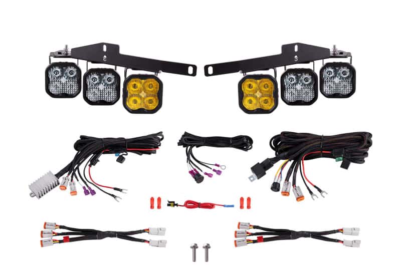 Diode Dynamics — Diode Dynamics 17-20 Ford Raptor SS3 LED Fog Light Kit - Yellow Sport - view 1
