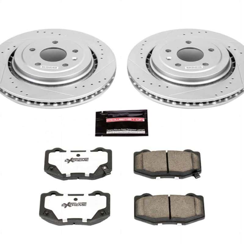PowerStop — Power Stop 14-19 Chevrolet Corvette Rear Z26 Street Warrior Brake Kit - view 1