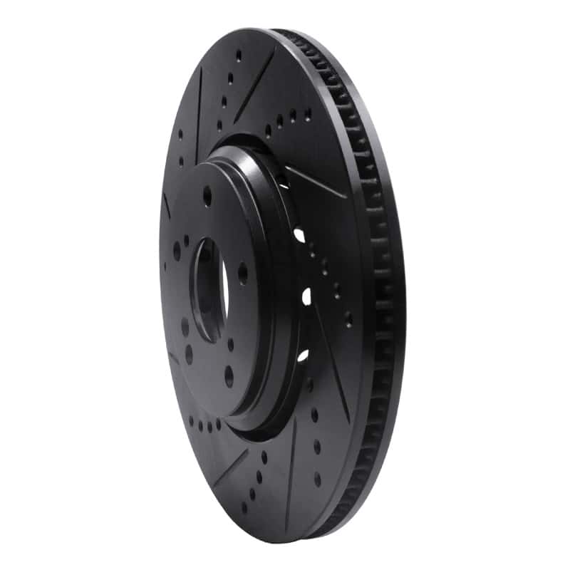 R1 Concepts — R1 16-22 Acura ILX Front Left Drilled & Slotted Black Brake Rotor
R1 Brake Rotor Drill - view 2