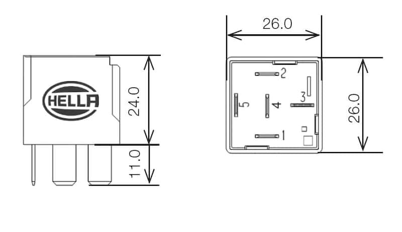 Hella — Hella Relay 24V 10/20A Spdt Res - view 7