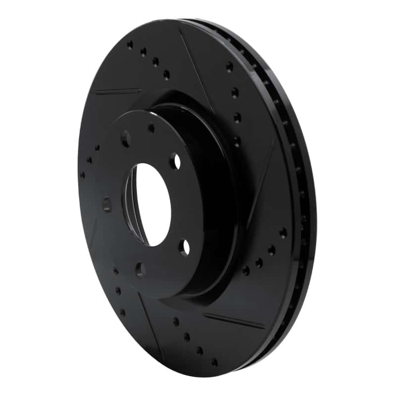 R1 Concepts — R1 14-24 Mazda 3 Front Right Drilled & Slotted Black Brake Rotor
R1 Brake Rotor Drill - view 2