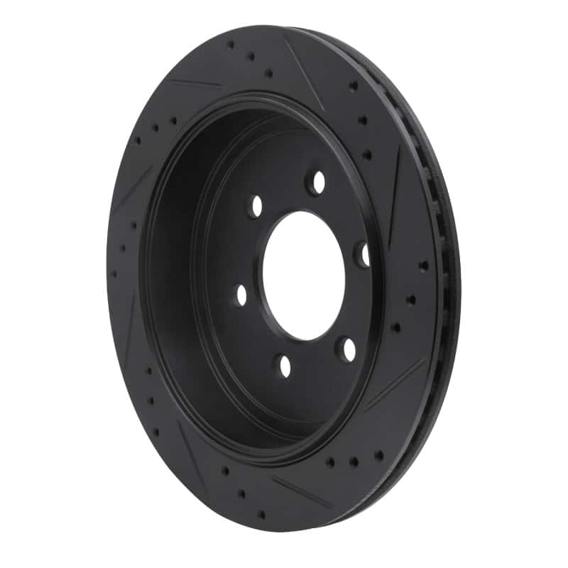 R1 Concepts — R1 07-17 Ford Expedition Rear Left Drilled & Slotted Black Brake Rotor
R1 Brake Rotor Drill - view 4