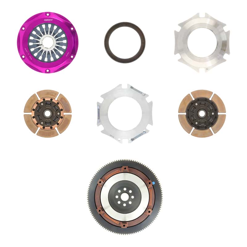 Exedy — Exedy 2004-2014 Subaru Impreza WRX STI H4 Hyper Twin Cerametallic Clutch Sprung Center Disc Pull
Hyper Multi Series
Clutch Kit - view 3