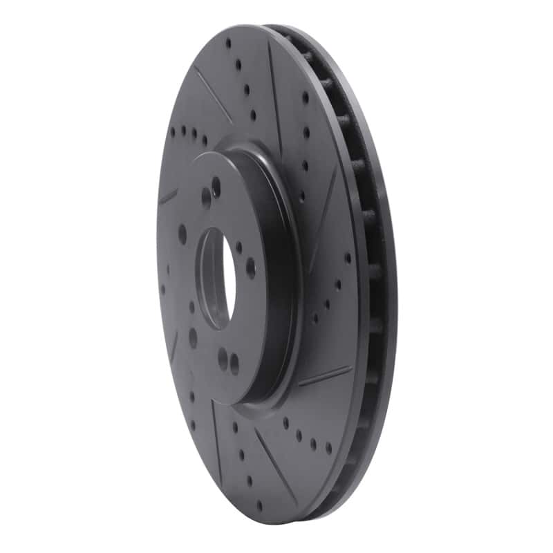 R1 Concepts — R1 04-08 Acura TL Front Right Drilled & Slotted Black Brake Rotor
R1 Brake Rotor Drill - view 2