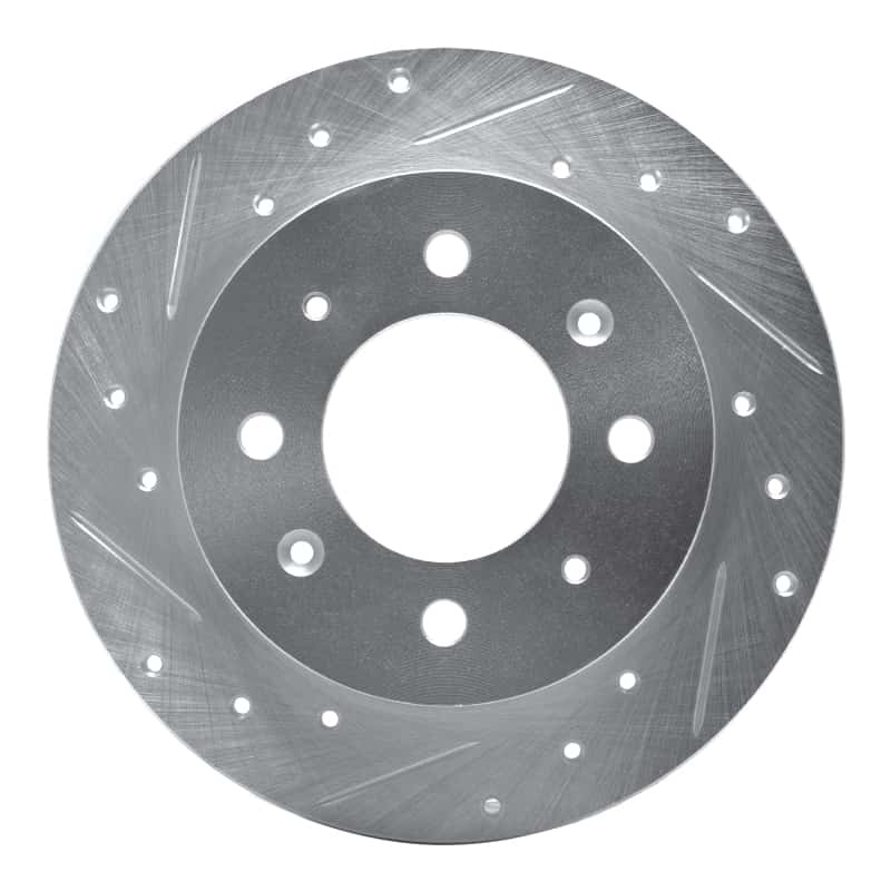 R1 Concepts — R1 04-09 Kia Spectra5 Rear Left Drilled & Slotted Silver Brake Rotor
R1 Brake Rotor Drill - view 1