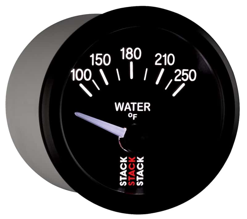 AutoMeter — Autometer Stack 52mm 100-250 Deg F 1/8in NPTF Electric Water Temp Gauge - Black
Ga WTmp Elec Bk 250F - view 6