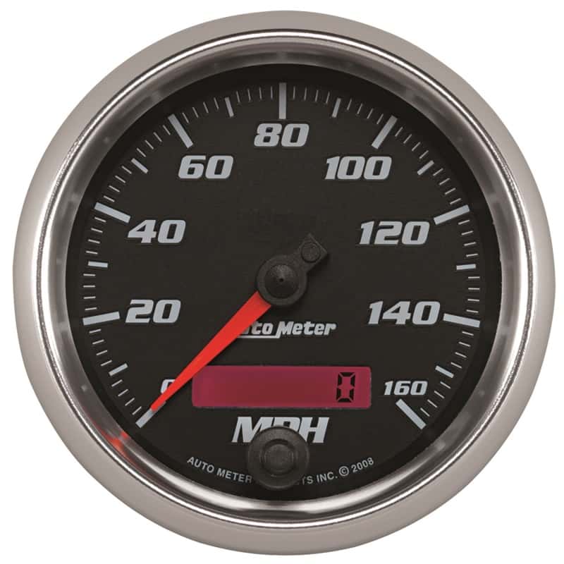 AutoMeter — Autometer Pro-Cycle Gauge Speedometer 3 3/8in 160Mph Elec. Programmable Black
3.4" SPD 160 M PC CB - view 1