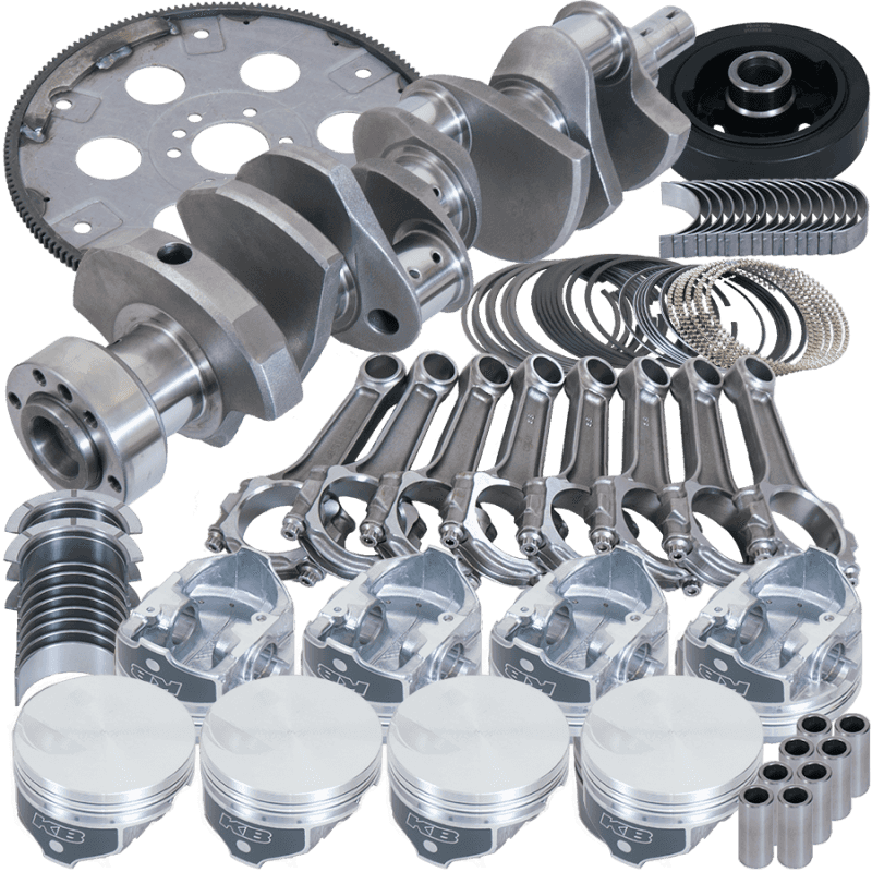 Eagle — Eagle Chevy 454 1Pc 4.250in Crank 6.385in I-Beam Rod -3cc Flat Top 4.320in Pistons Balanced Assembly
Bal Str & Strip Assy - view 1