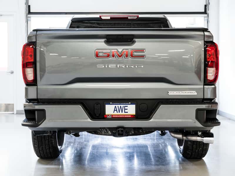 AWE Tuning — AWE Tuning 4th Gen GM 1500 5.3L 0FG Catback Dual Side Exit (Flat Bumper) - Chrome Tips
0FG Catback - view 10