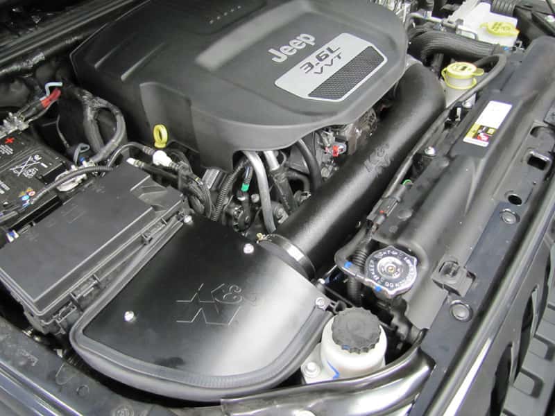 K&N Engineering — K&N 12-13 Jeep Wrangler 3.6L-V6 AirCharger Perf Intake Kit
Performance Air Inta
Air Intake System - view 4