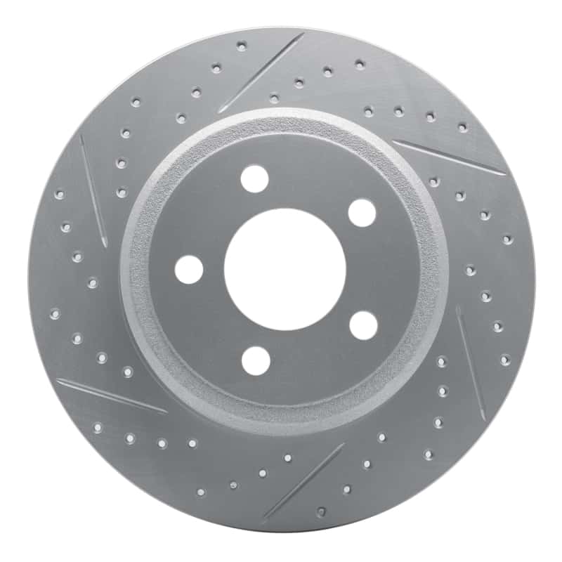 R1 Concepts — R1 08-15 Audi Tt Rear Left Drilled & Slotted Geo-Carbon Rotor - view 1